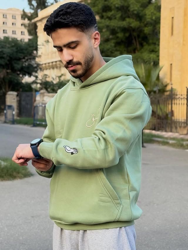 هودي الحالم المجنون أخضر زيتوني 2